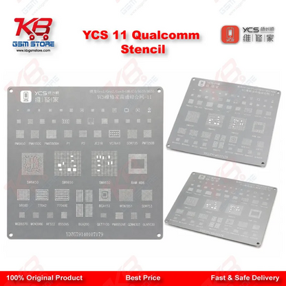 YCS 11 Qualcomm BGA Reballing Stencil – Snapdragon CPU Comprehensive Network Stencil