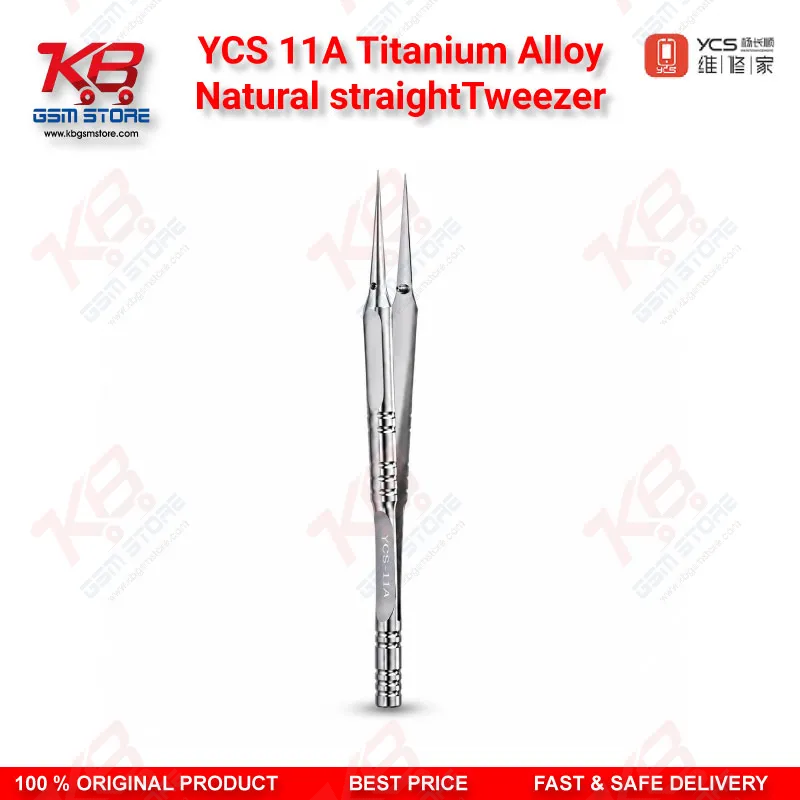 YCS 11A Titanium Alloy Natural straightTweezer for Repair