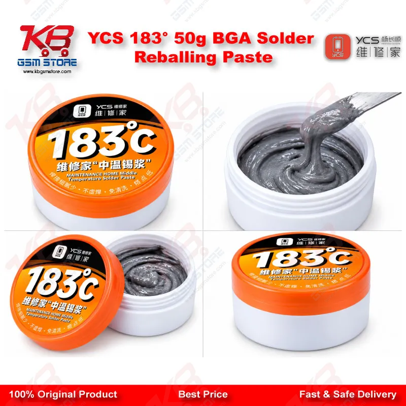 YCS 183° 50g BGA Solder Reballing Paste