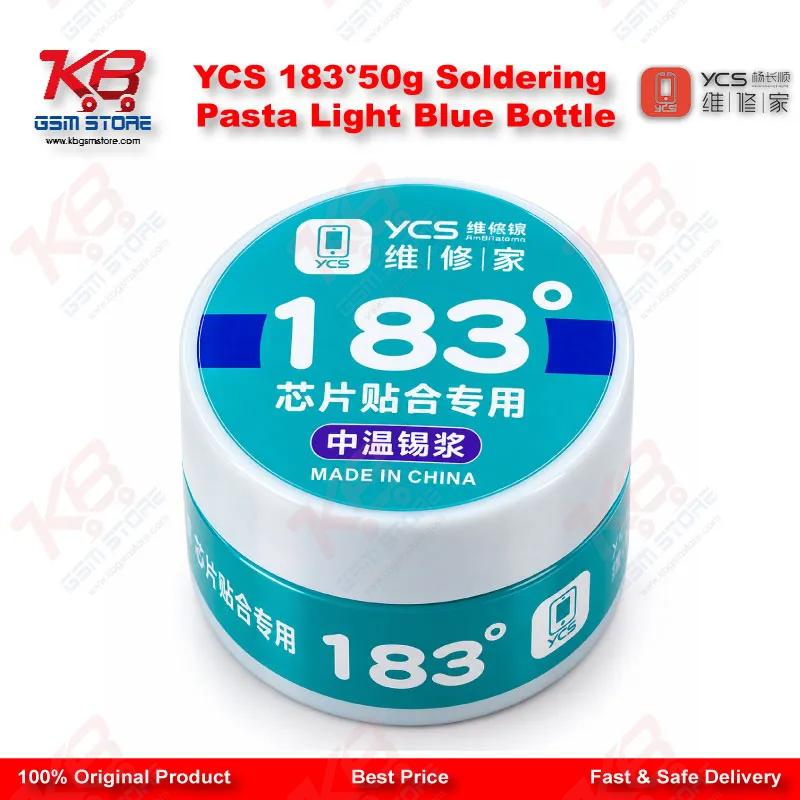 YCS 183°50g Soldering Pasta Light Blue Bottle