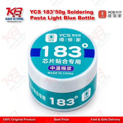 YCS 183°50g Soldering Pasta Light Blue Bottle