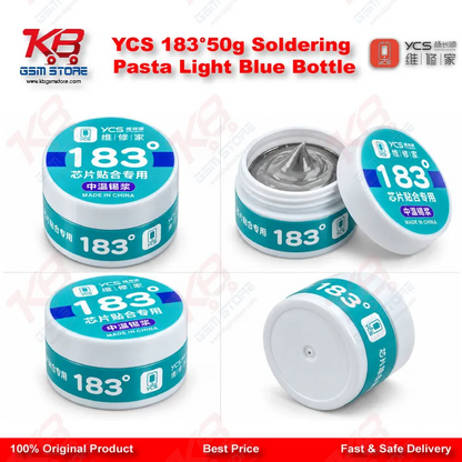 YCS 183°50g Soldering Pasta Light Blue Bottle