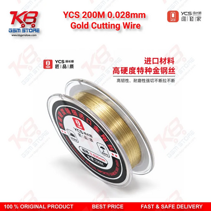 YCS 200M 0.028mm Gold Cutting Wire for LCD OLED Separation
