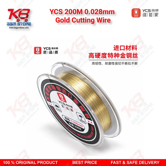 YCS 200M 0.028mm Gold Cutting Wire for LCD OLED Separation