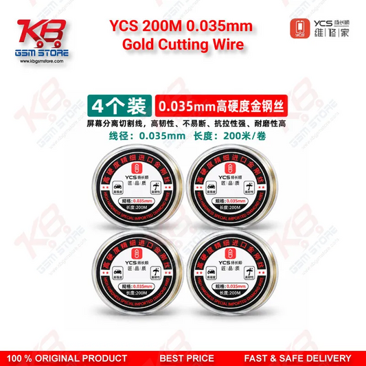 YCS 200M 0.035mm Gold Cutting Wire for LCD OLED Separation