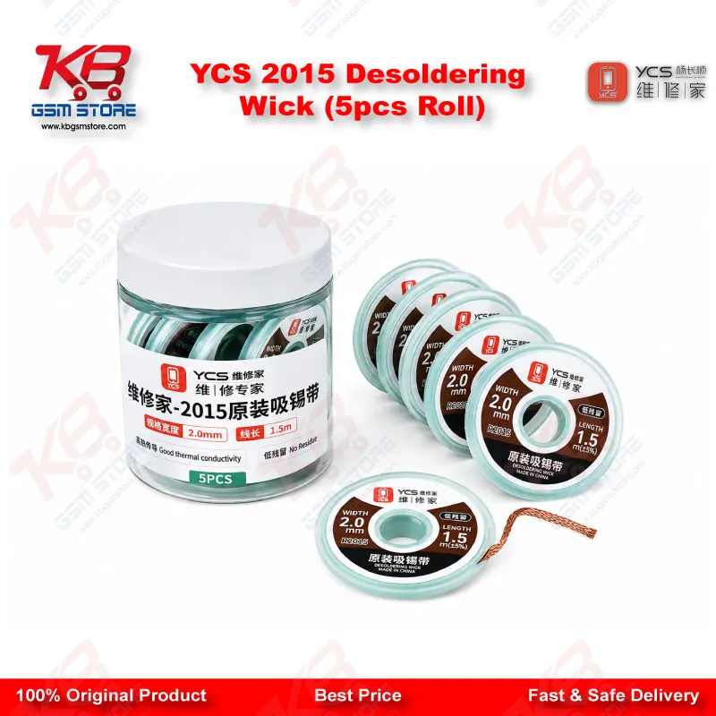 YCS 2015 Desoldering Wick (5pcs Roll)
