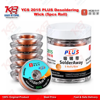 YCS 2015 PLUS Desoldering Wick (5pcs Roll)