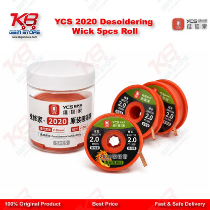 YCS 2020 Desoldering Wick 5pcs Roll