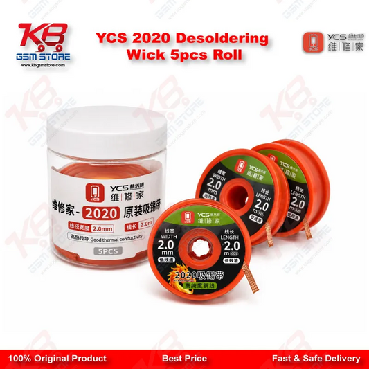 YCS 2020 Desoldering Wick 5pcs Roll