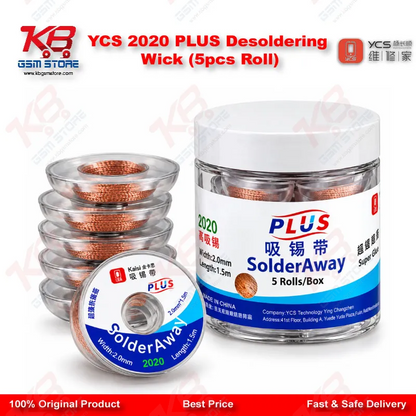 YCS 2020 PLUS Desoldering Wick (5pcs Roll)