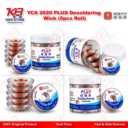 YCS 2020 PLUS Desoldering Wick (5pcs Roll)