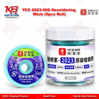 YCS 2023-006 Desoldering Wick (5pcs Roll)
