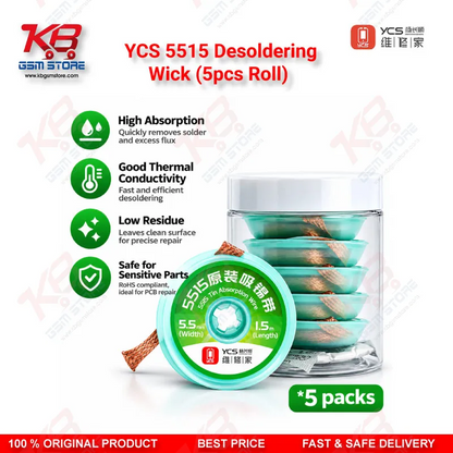 YCS 5515 Desoldering Wick (5pcs Roll) Price in Pakistan