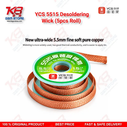 YCS 5515 Desoldering Wick (5pcs Roll) Price in Pakistan