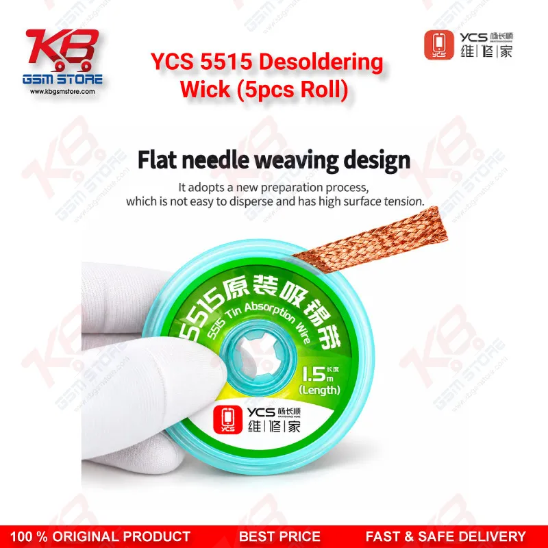 YCS 5515 Desoldering Wick (5pcs Roll) Price in Pakistan