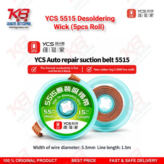 YCS 5515 Desoldering Wick (5pcs Roll) Price in Pakistan