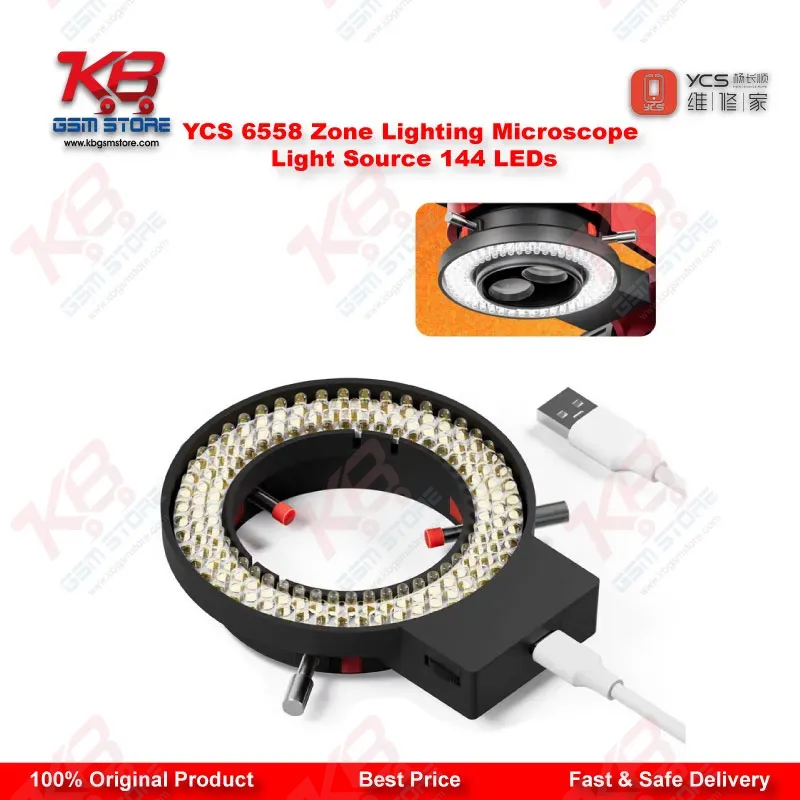 YCS 6558 Zone Lighting Microscope Light Source – 144 LED Beads