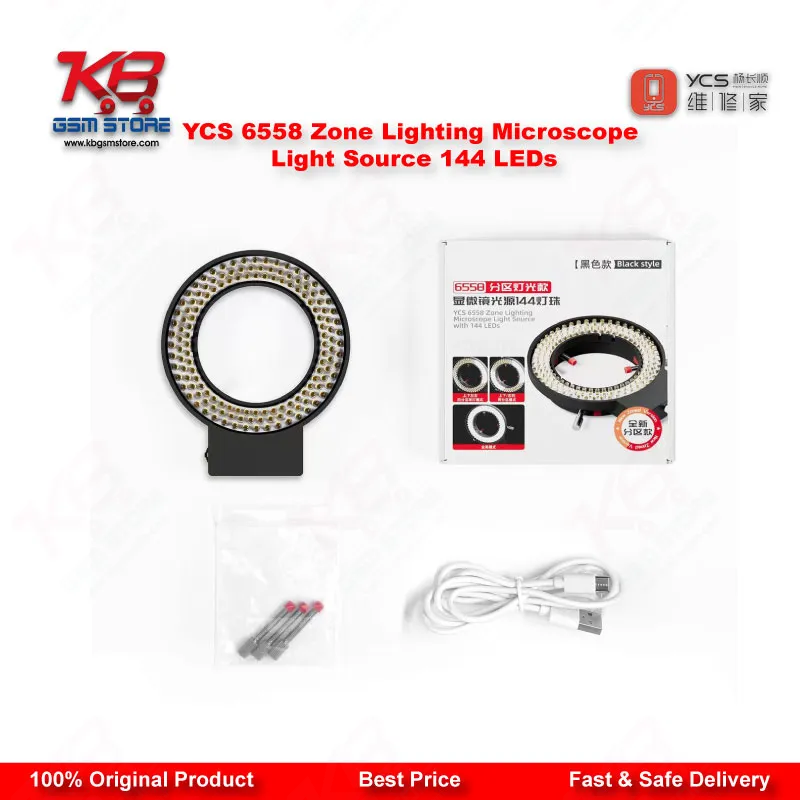 YCS 6558 Zone Lighting Microscope Light Source – 144 LED Beads