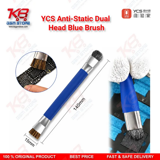 YCS Anti-Static Dual Head Blue Brush