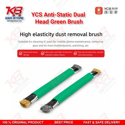 YCS Anti-Static Dual Head Green Brush