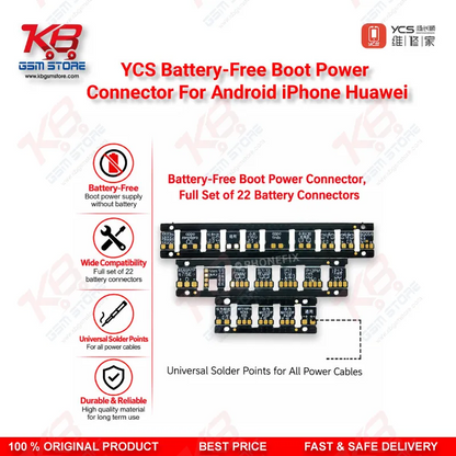 YCS Battery-Free Boot Power Connector For Android iPhone Huawei