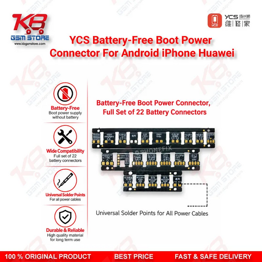 YCS Battery-Free Boot Power Connector For Android iPhone Huawei