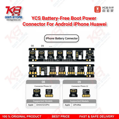YCS Battery-Free Boot Power Connector For Android iPhone Huawei