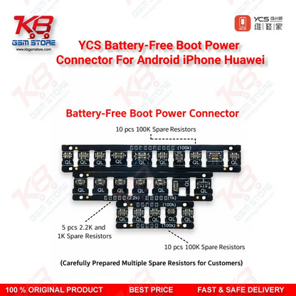 YCS Battery-Free Boot Power Connector For Android iPhone Huawei