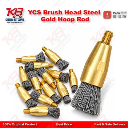 YCS Brush Head Steel Gold Hoop Rod