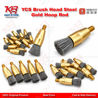 YCS Brush Head Steel Gold Hoop Rod