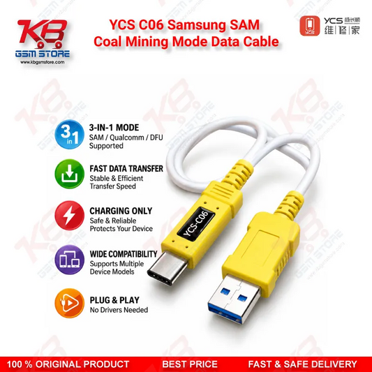 YCS C06 Samsung SAM Coal Mining Mode Data Cable Odin Flash