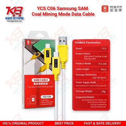 YCS C06 Samsung SAM Coal Mining Mode Data Cable Odin Flash