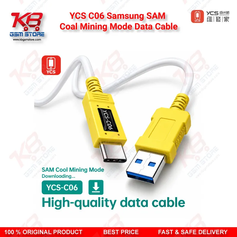 YCS C06 Samsung SAM Coal Mining Mode Data Cable Odin Flash