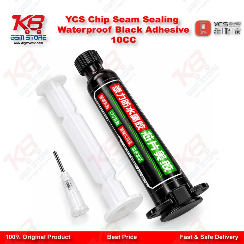 YCS Chip Seam Sealing Waterproof Black Adhesive 10CC