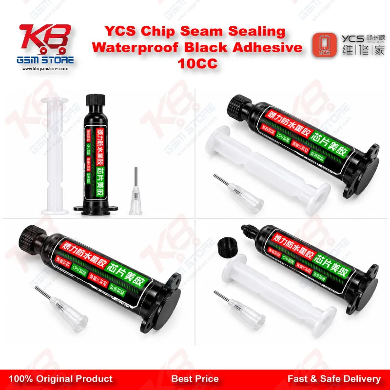 YCS Chip Seam Sealing Waterproof Black Adhesive 10CC
