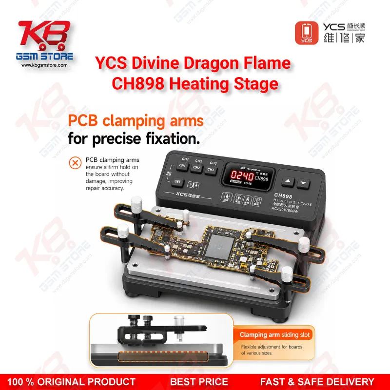 YCS CH898 Divine Dragon Heating Stage – iPhone Motherboard PCB Preheating Station