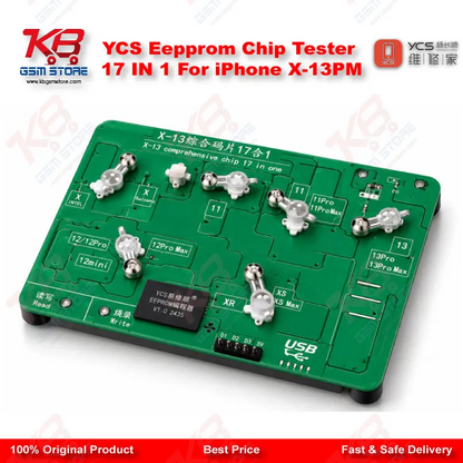 YCS Eepprom Chip Tester 17 IN 1 For iPhone X-13PM