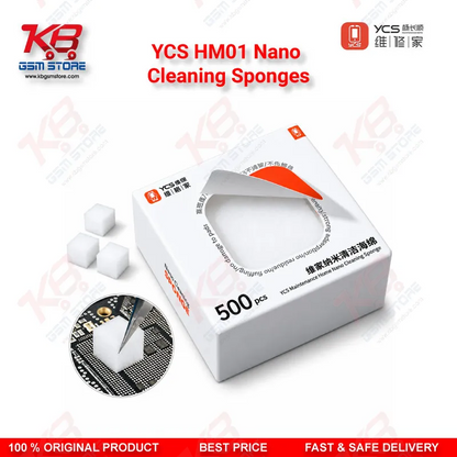 YCS HM01 Nano Cleaning Sponge (500pcs/Box) – Motherboard, Screen & Flux Cleaning Cotton for Mobile Repair