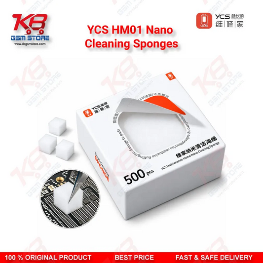 YCS HM01 Nano Cleaning Sponge (500pcs/Box) – Motherboard, Screen & Flux Cleaning Cotton for Mobile Repair