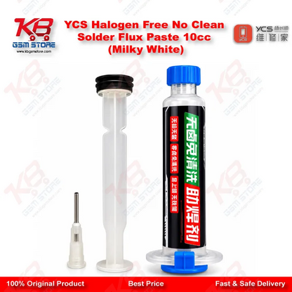 YCS Halogen Free No Clean Solder Flux Paste 10cc (Milky White)