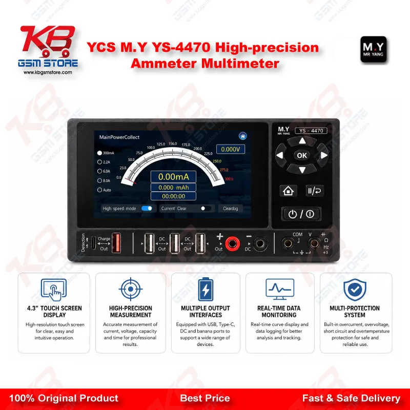YCS M.Y YS-4470 High-Precision Ammeter Multimeter for Mobile Phone Repair