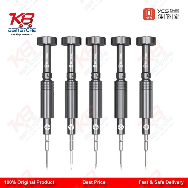 YCS Mr.Yang 2D 5-in-1 S2 Steel Screwdriver Set for Mobile Repair