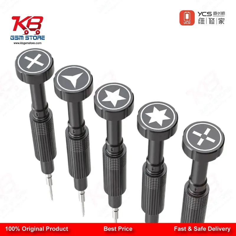 YCS Mr.Yang 2D 5-in-1 S2 Steel Screwdriver Set for Mobile Repair