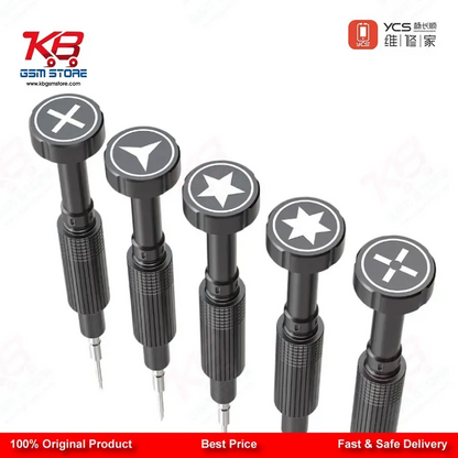 YCS Mr.Yang 2D 5-in-1 S2 Steel Screwdriver Set for Mobile Repair