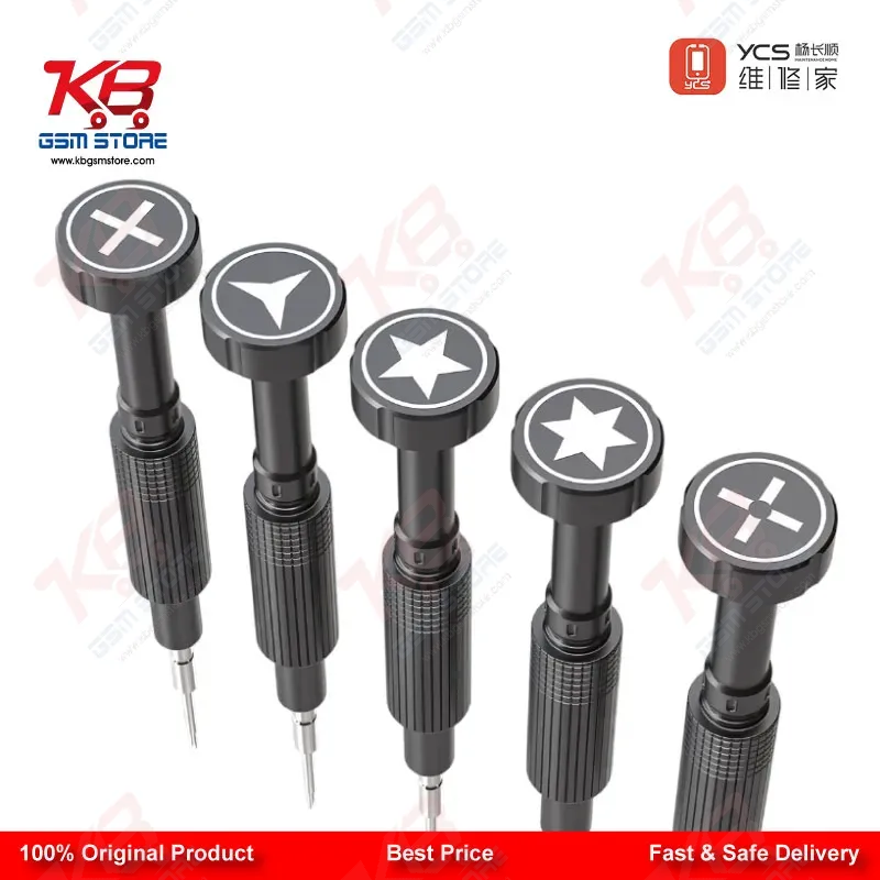 YCS Mr.Yang 2D 5-in-1 S2 Steel Screwdriver Set for Mobile Repair