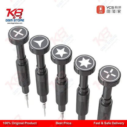 YCS Mr.Yang 2D 5-in-1 S2 Steel Screwdriver Set for Mobile Repair