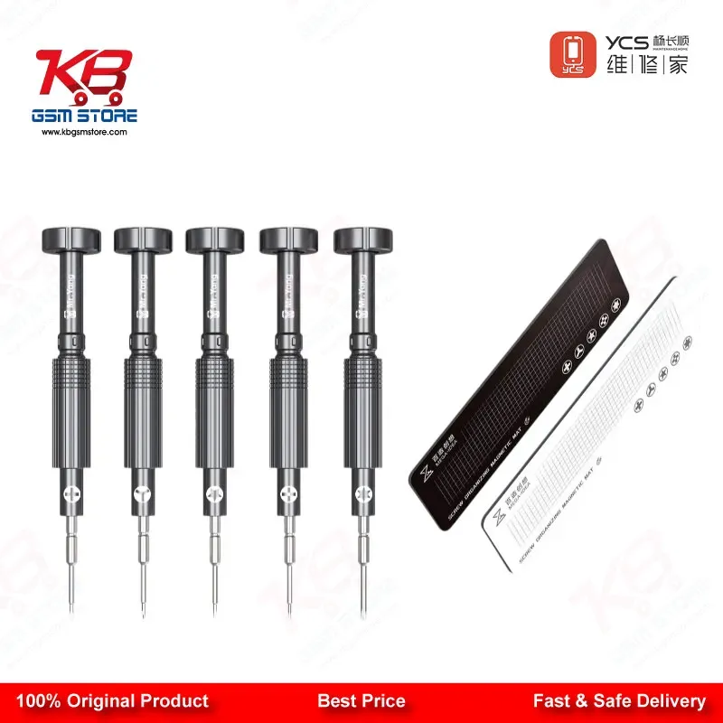 YCS Mr.Yang 2D 5-in-1 S2 Steel Screwdriver Set for Mobile Repair