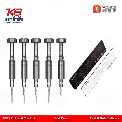 YCS Mr.Yang 2D 5-in-1 S2 Steel Screwdriver Set for Mobile Repair