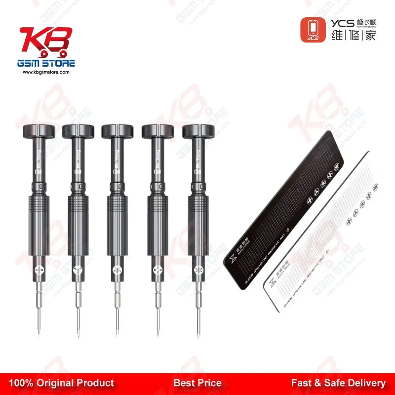YCS Mr.Yang 2D 5-in-1 S2 Steel Screwdriver Set for Mobile Repair
