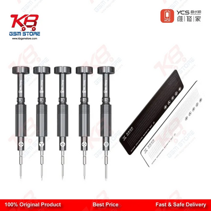 YCS Mr.Yang 2D 5-in-1 S2 Steel Screwdriver Set for Mobile Repair